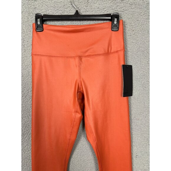 90 Degree By Reflex Women's High Waisted Tummy Control Leggings Orange Small NWT - Picture 2 of 7
